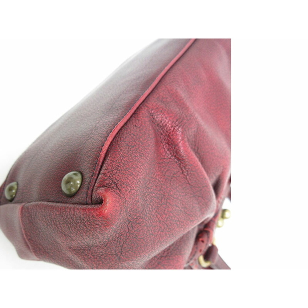 Miu Miu Handbag Ribbon Red Leather - Picture 5 of 8